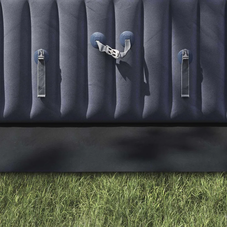 Tapis de piscine Noir 640 x 321 x 0,1 cm Tissu non tissé - 4