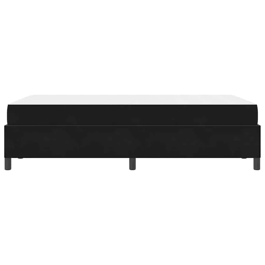 Cadre de lit avec matelas Noir 120 x 190 cm tissu - 6
