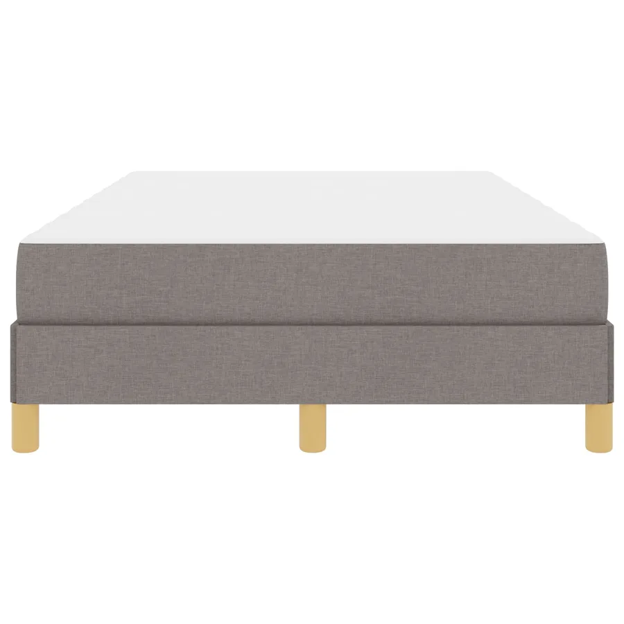Lit à ressorts avec matelas Taupe 120 x 190 cm tissu - 6