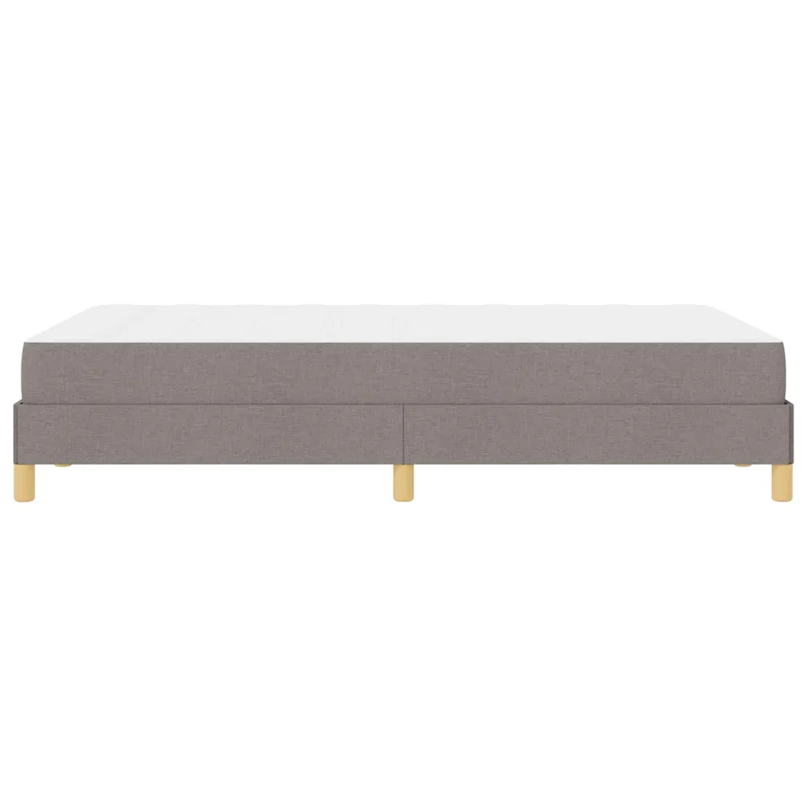 Lit à ressorts avec matelas Taupe 120 x 190 cm tissu - 7