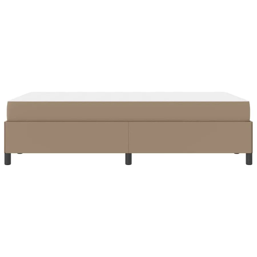 Cadre de lit avec matelas Cappuccino 120 x 190 cm tissu - 6