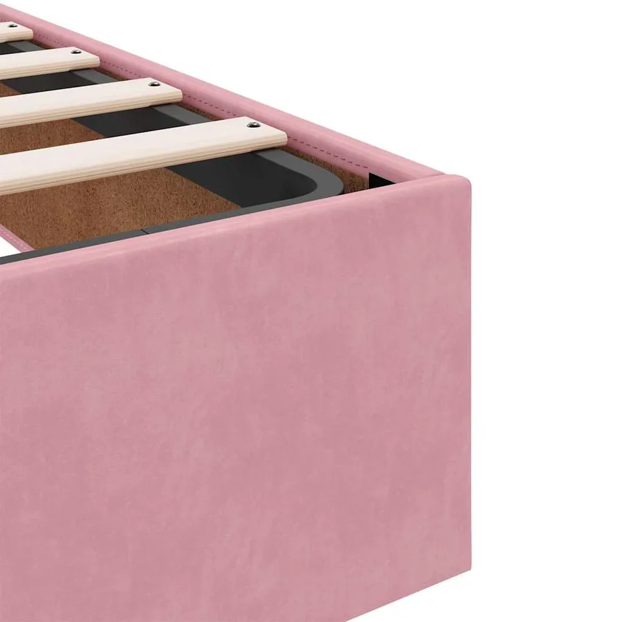 Cadre de lit avec matelas 2 pcs Rose Velours - 10