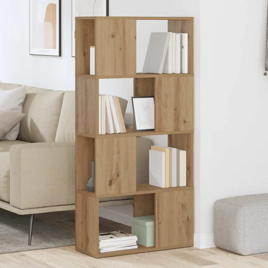 Ensemble meuble TV 60 x 24 x 125,5 cm Marron Bois d'ingénierie - 4