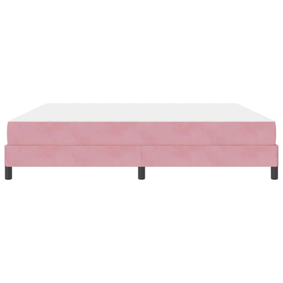 Lit à ressorts avec matelas Rose 200 x 220 cm tissu - 6