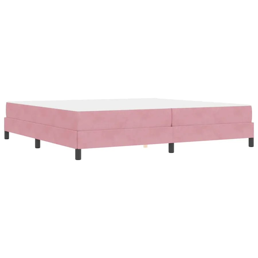 Lit à ressorts avec matelas Rose 200 x 220 cm tissu - 7