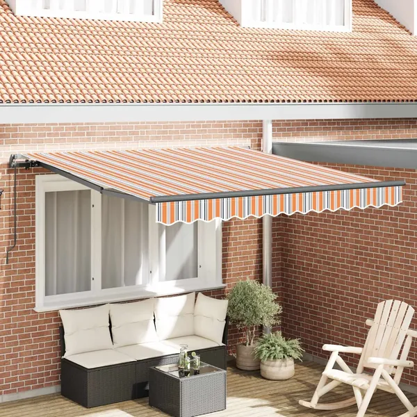 Auvent rétractable Multicolore 300 x 250 cm