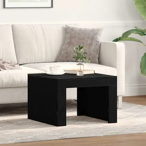 Table basse Chêne noir 50 x 50 x 35 cm Bois d'ingénierie