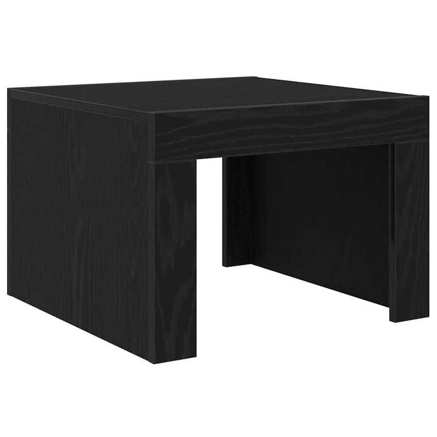 Table basse Chêne noir 50 x 50 x 35 cm Bois d'ingénierie - 2
