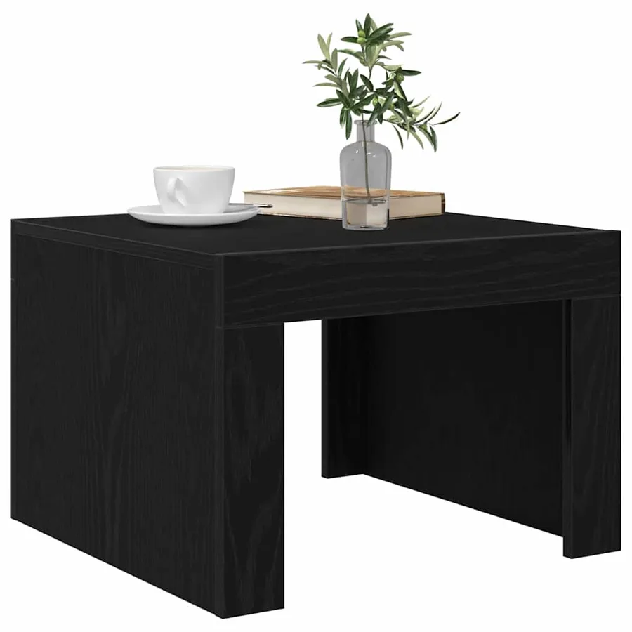 Table basse Chêne noir 50 x 50 x 35 cm Bois d'ingénierie - 3