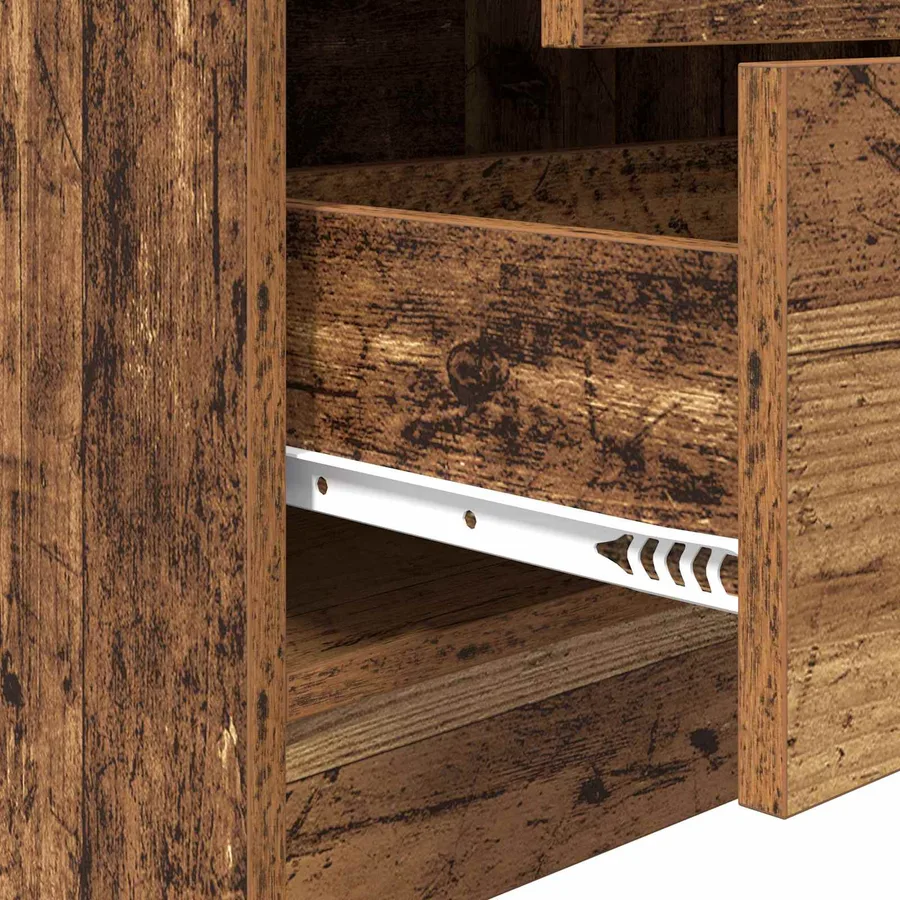 Haut Armoire avec tiroir Bois ancien 45,5 x 34 x 127 cm - 10