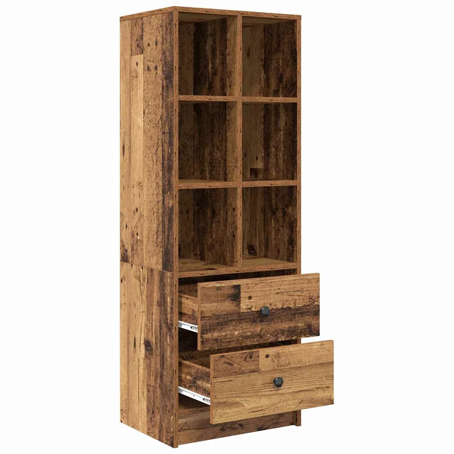 Haut Armoire avec tiroir Bois ancien 45,5 x 34 x 127 cm - 5