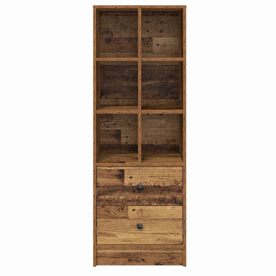 Haut Armoire avec tiroir Bois ancien 45,5 x 34 x 127 cm - 6