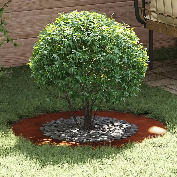 adapté pour anneau d'arbre plat Rouillé Ø50/80 cm