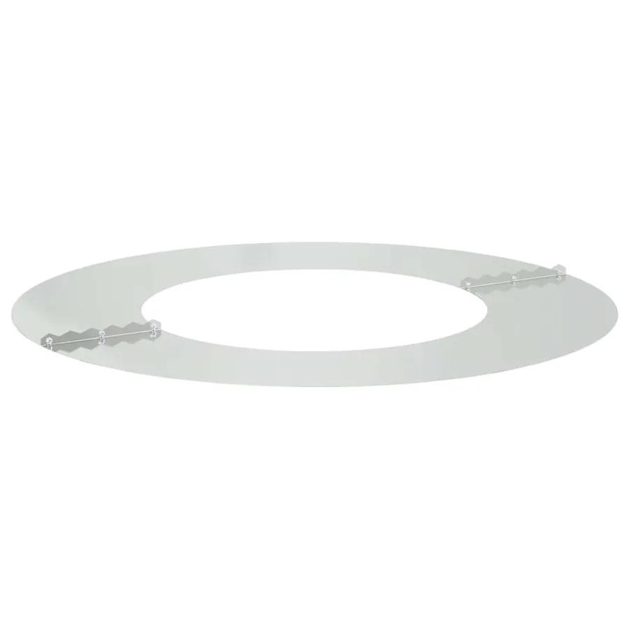 adapté pour anneaux d'arbre plats 5 pc Argent Ø40/70 cm - 4