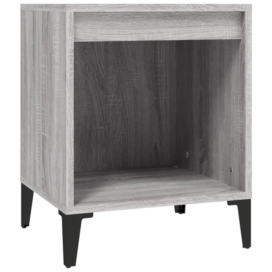 Tables de chevet 2 pcs Sonoma gris 40x35x50 cm - 5