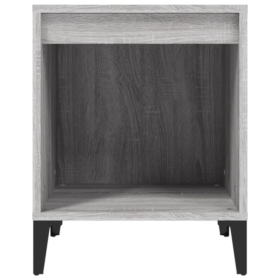 Tables de chevet 2 pcs Sonoma gris 40x35x50 cm - 6