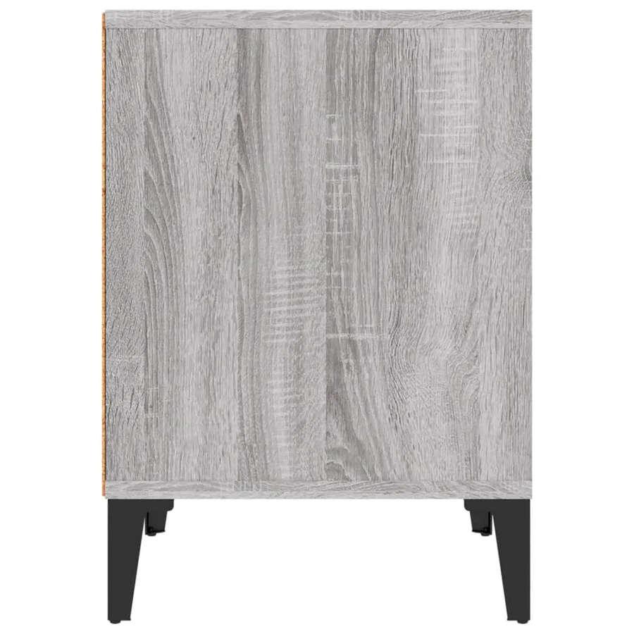 Tables de chevet 2 pcs Sonoma gris 40x35x50 cm - 7