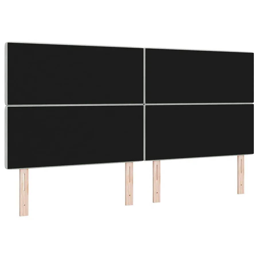 Tête de lit Gris clair 200 cm Velours - 6
