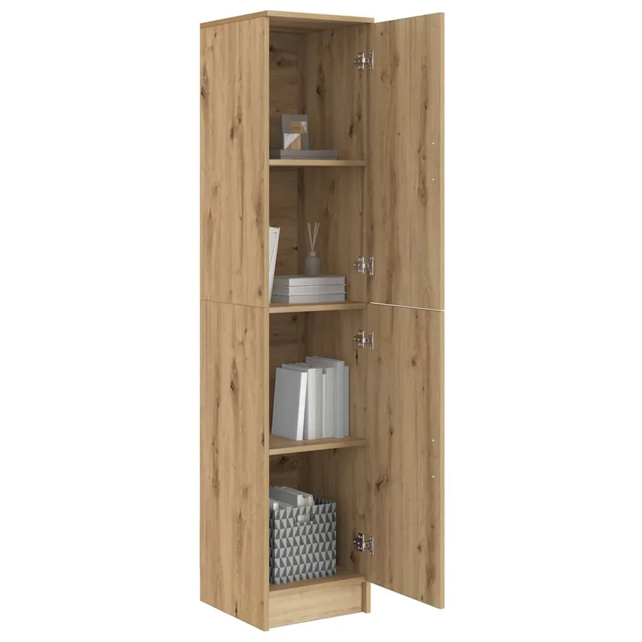 Haut Armoire Chêne artisanal 35 x 39 x 168 cm - 3