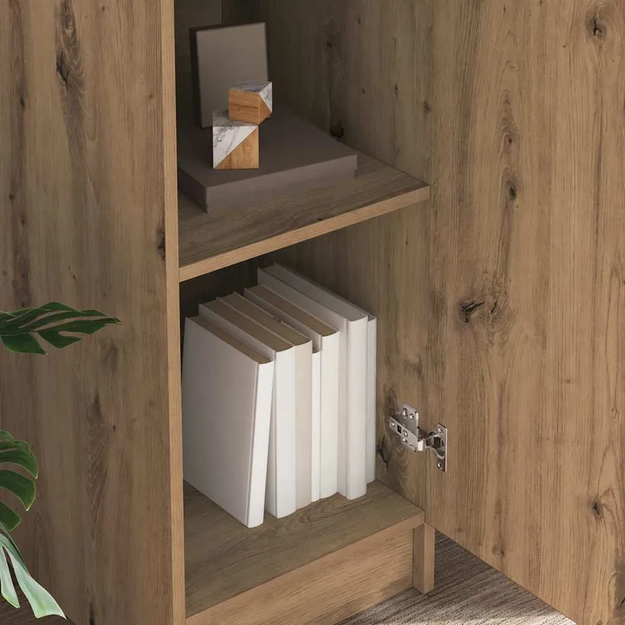 Haut Armoire Chêne artisanal 35 x 39 x 168 cm - 4