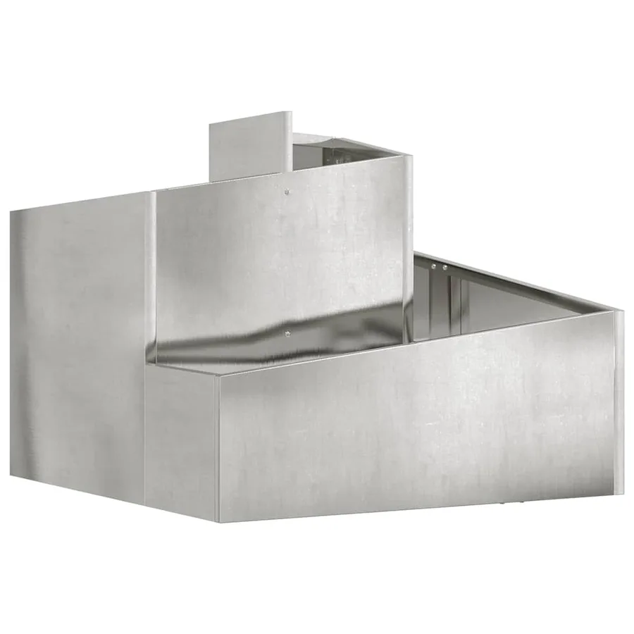 Cache-pot de jardin Argent 60 x 60 x 50 cm Acier galvanisé - 2