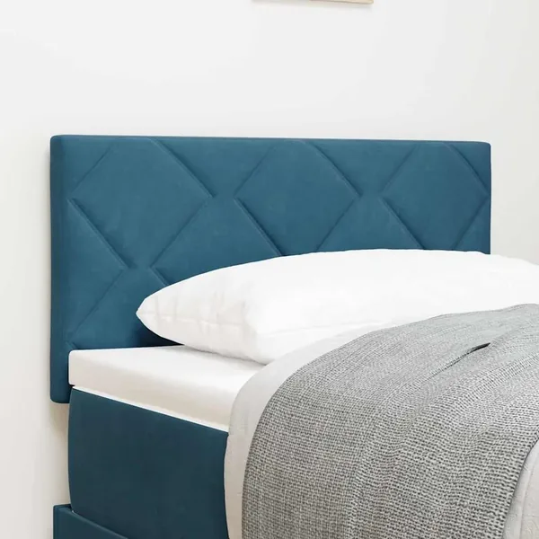 Tête de lit Bleu foncé 80 cm Velours