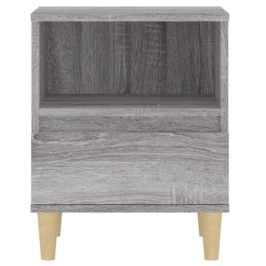 Tables de chevet 2 pcs Sonoma gris 40x35x50 cm - 6