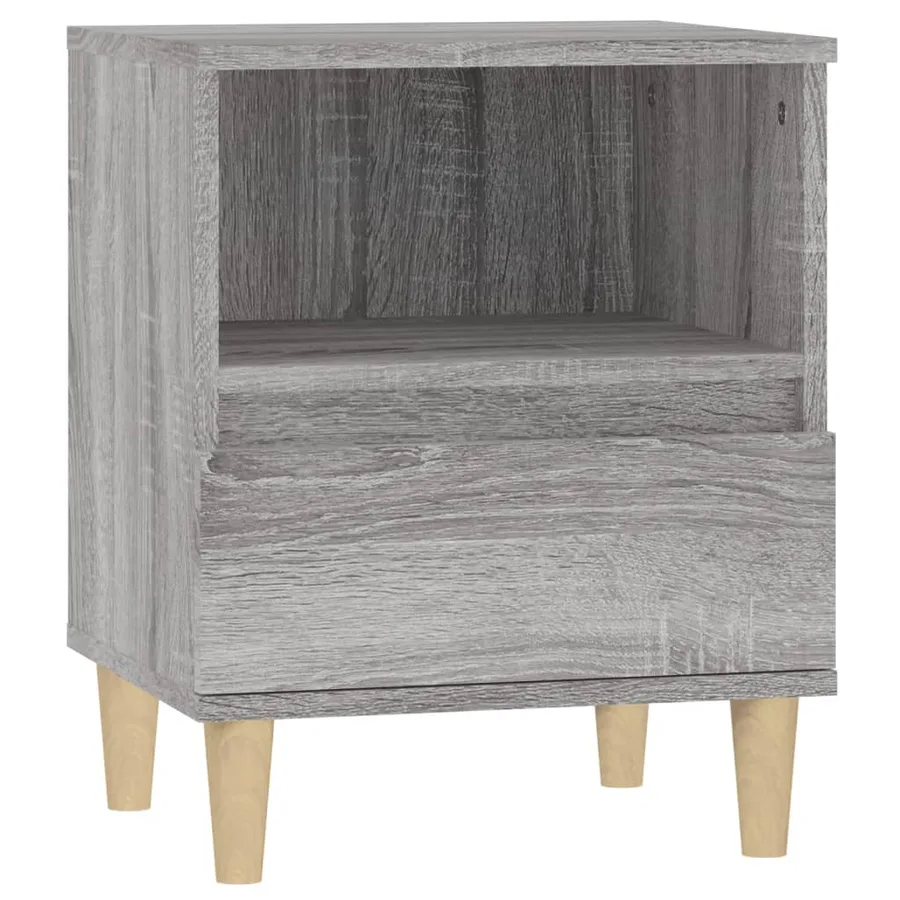 Tables de chevet 2 pcs Sonoma gris 40x35x50 cm - 7