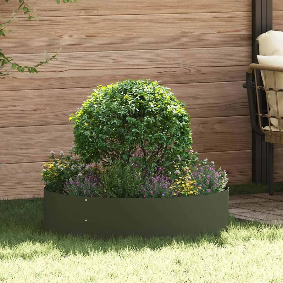 Anneau de jardinière Vert olive 80 x 80 x 20 cm