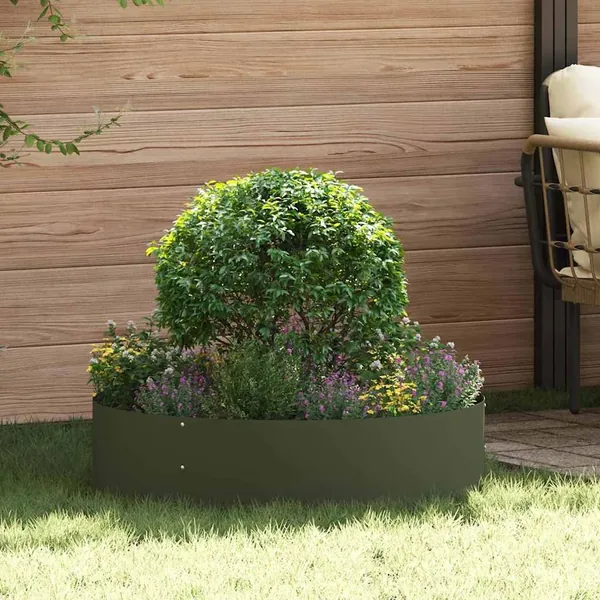 Anneau de jardinière Vert olive 80 x 80 x 20 cm