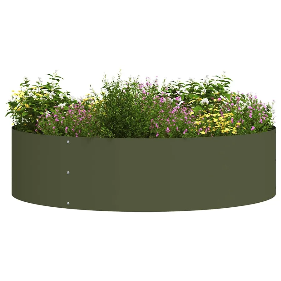 Anneau de jardinière Vert olive 80 x 80 x 20 cm - 3