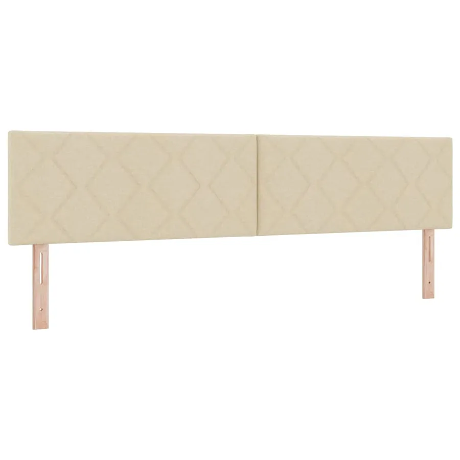 Tête de lit Crème 200 cm tissu - 2