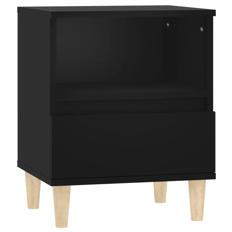 Tables de chevet 2 pcs Noir 40x35x50 cm - 6