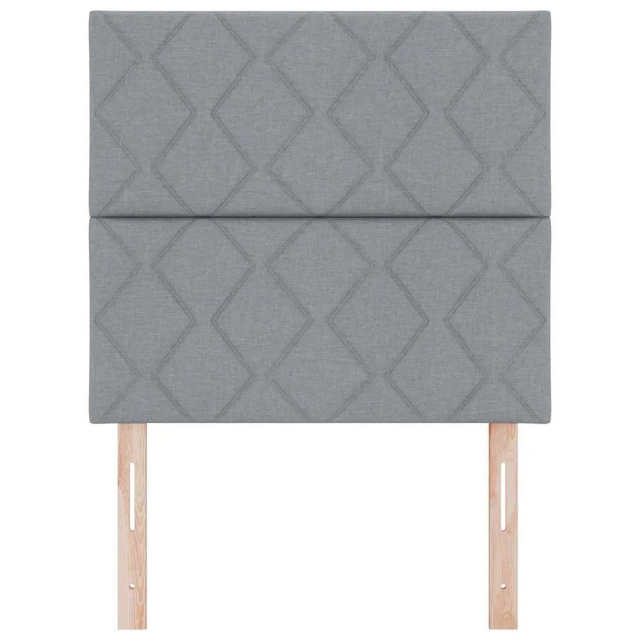 Tête de lit LED Gris clair 100 cm tissu - 5