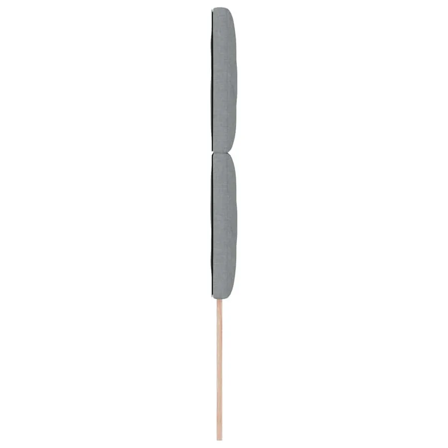 Tête de lit LED Gris clair 100 cm tissu - 6