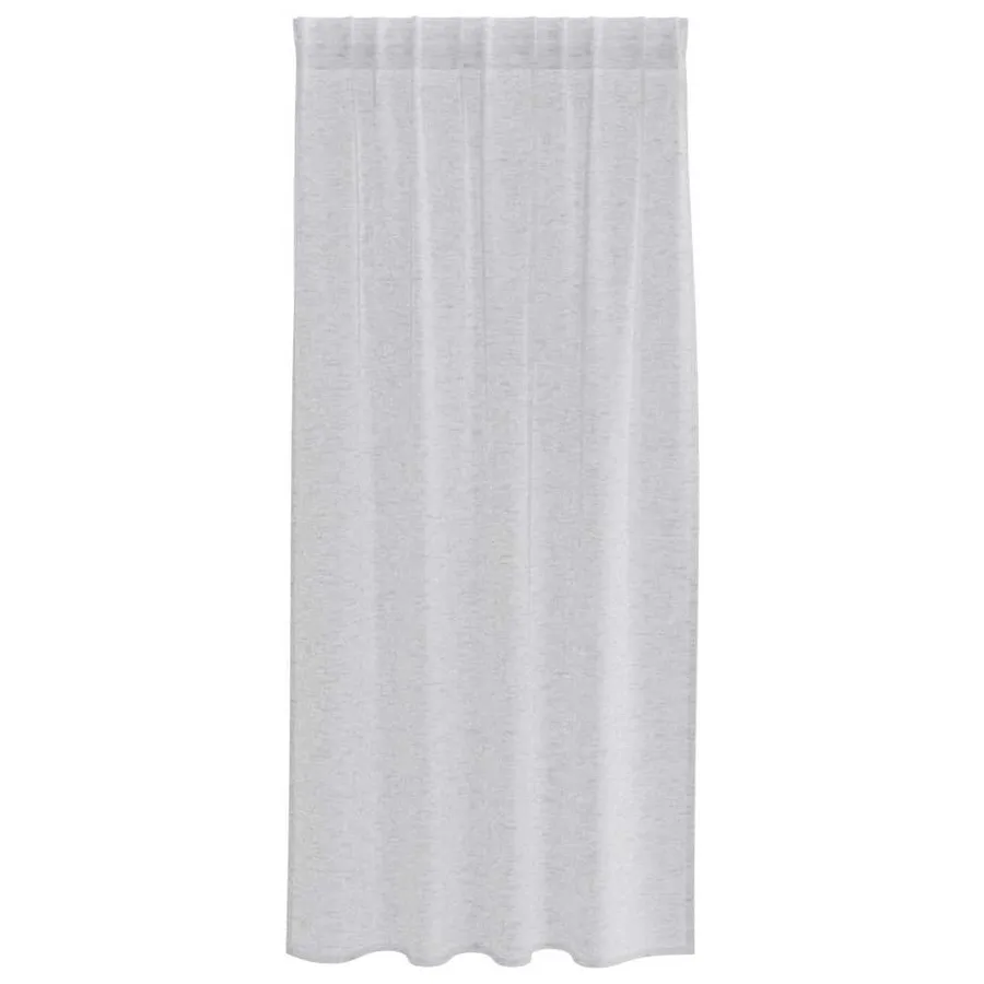 Rideau en Voile 2 pcs Gris clair 175 x 140 cm Polyester - 4