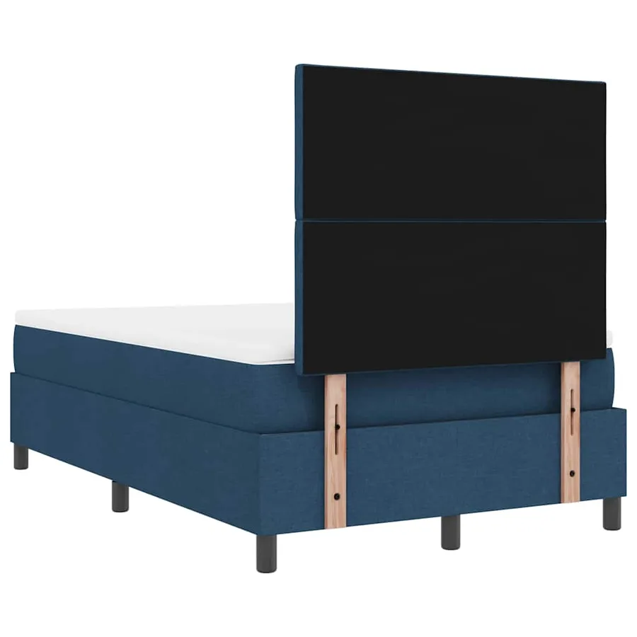 Lit à ressorts avec bandes LED Bleu 120 x 190 cm tissu - 10