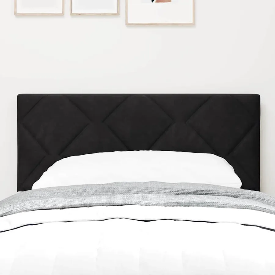 Tête de lit Noir 80 cm Velours - 3