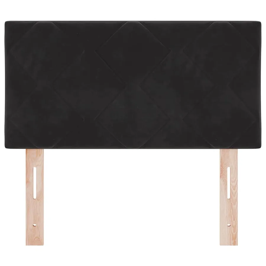 Tête de lit Noir 80 cm Velours - 5
