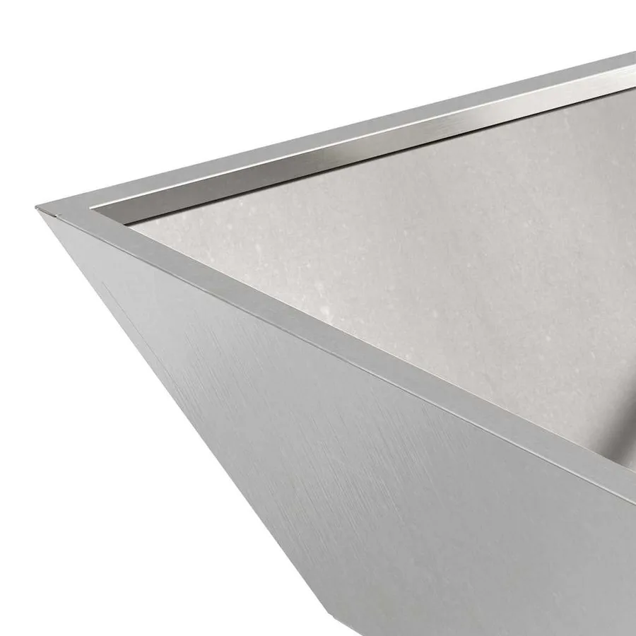 Cache-pot de jardin 5 pc Argent 50 x 50 x 15 cm - 8