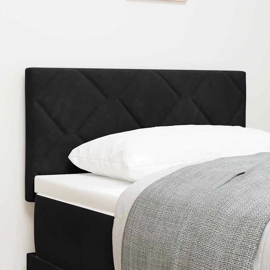 Tête de lit LED Noir 80 cm Velours