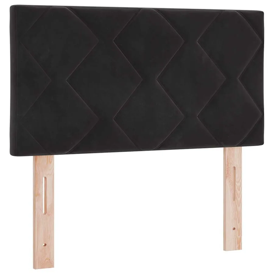 Tête de lit LED Noir 80 cm Velours - 2