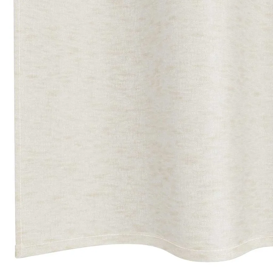 Rideau en Voile 2 pcs Crème 245 x 140 cm Polyester - 6