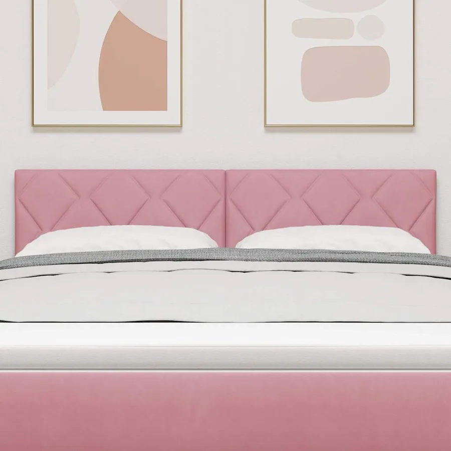 Tête de lit Rose 160 cm Velours - 3