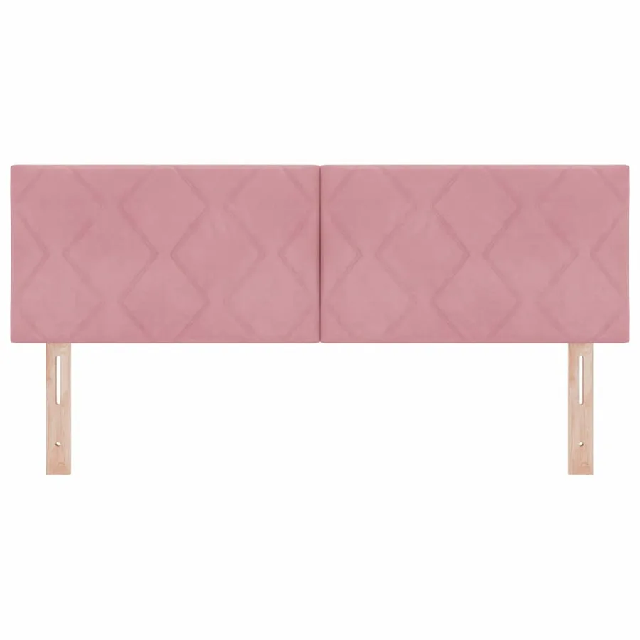 Tête de lit Rose 160 cm Velours - 4