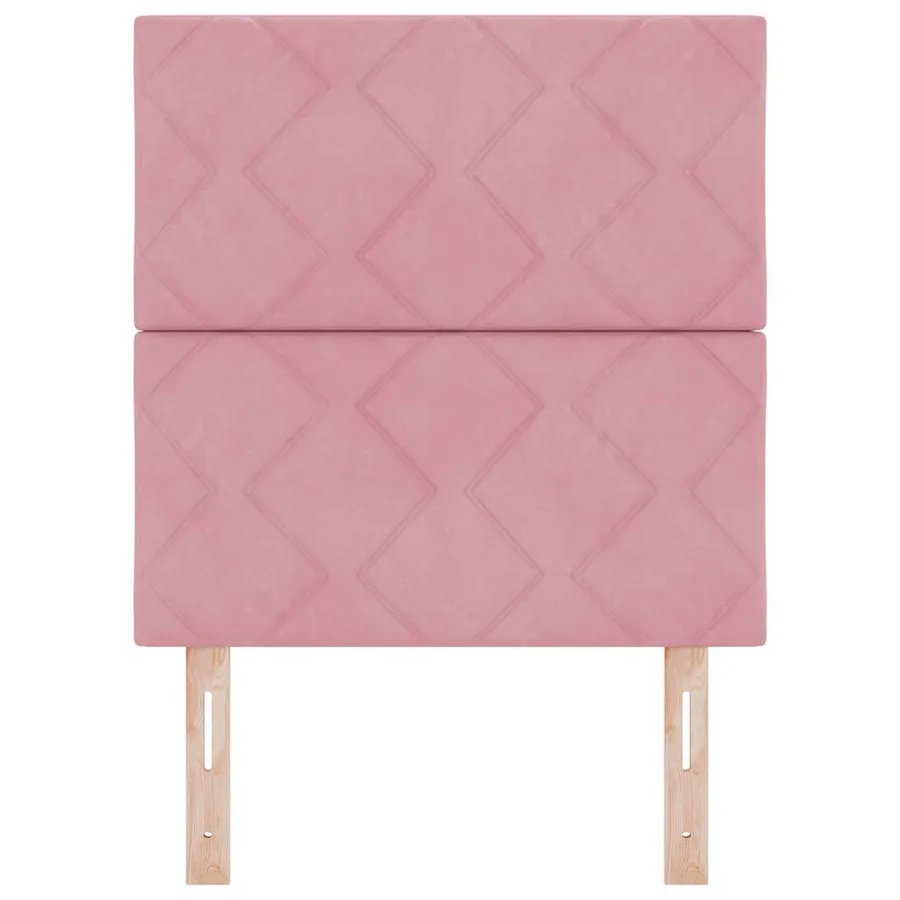 Tête de lit Rose 80 cm Velours - 4