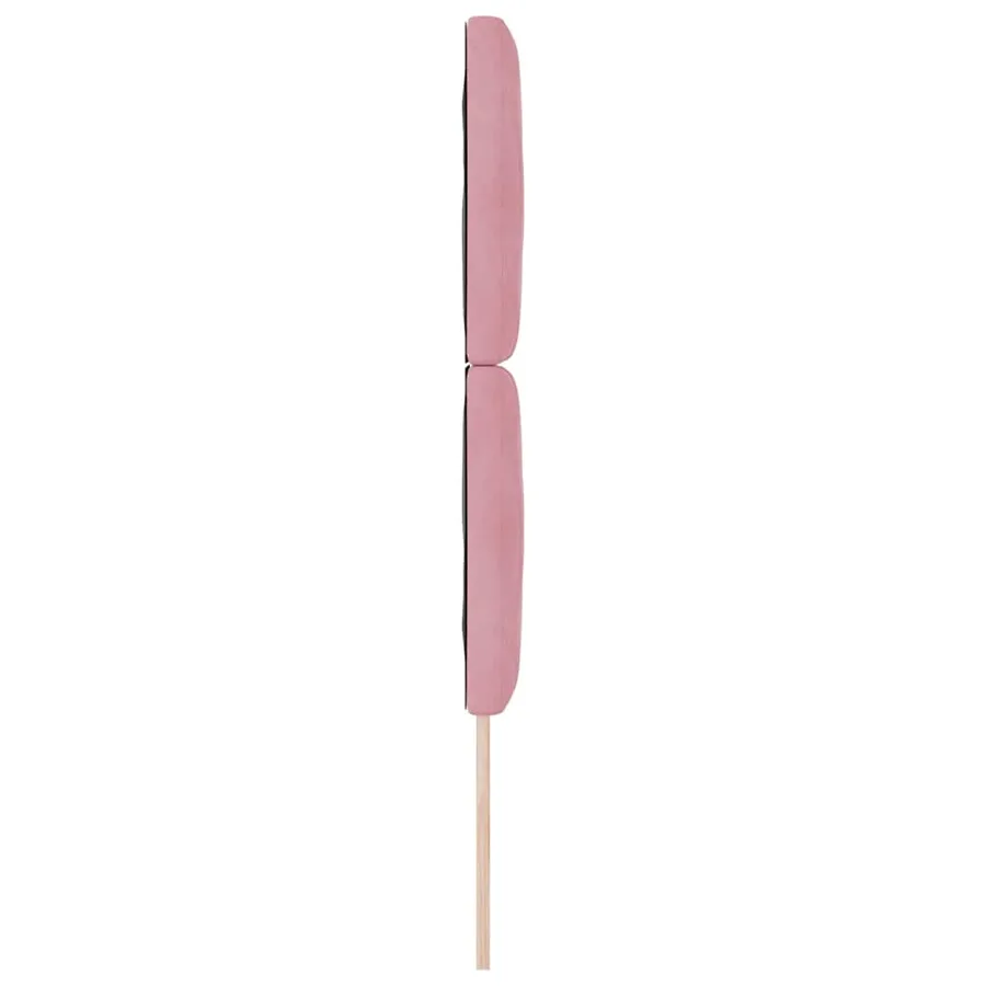 Tête de lit Rose 80 cm Velours - 5