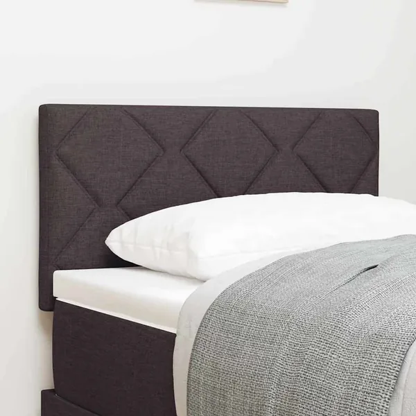 Tête de lit Marron foncé 80 cm tissu