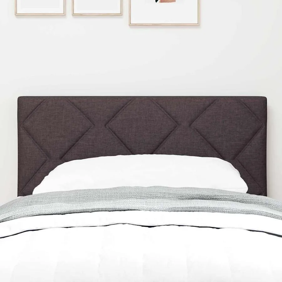 Tête de lit Marron foncé 80 cm tissu - 3