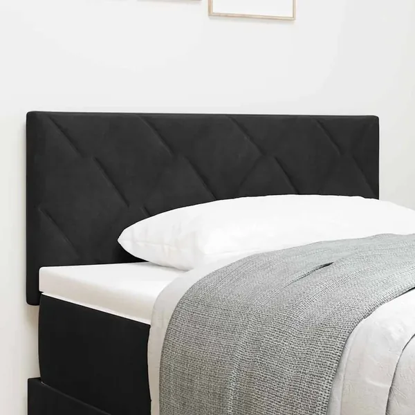 Tête de lit Noir 90 cm Velours